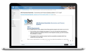 UNC Business Essentials LMS After Migration