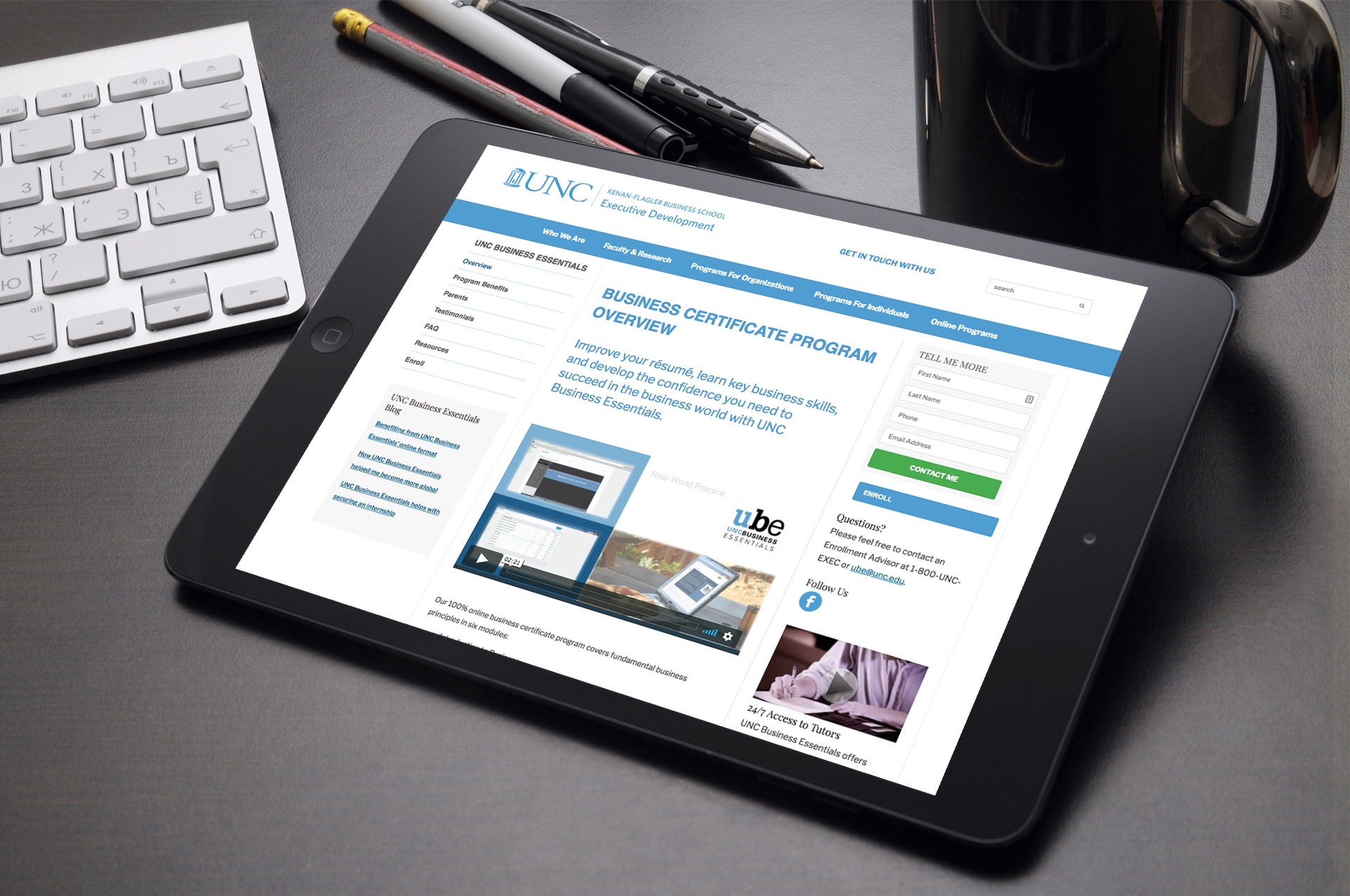 UNC BE tablet smartmockups_jkojj4nu
