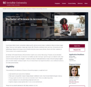 Program Marketing Essentials Single Academic Program